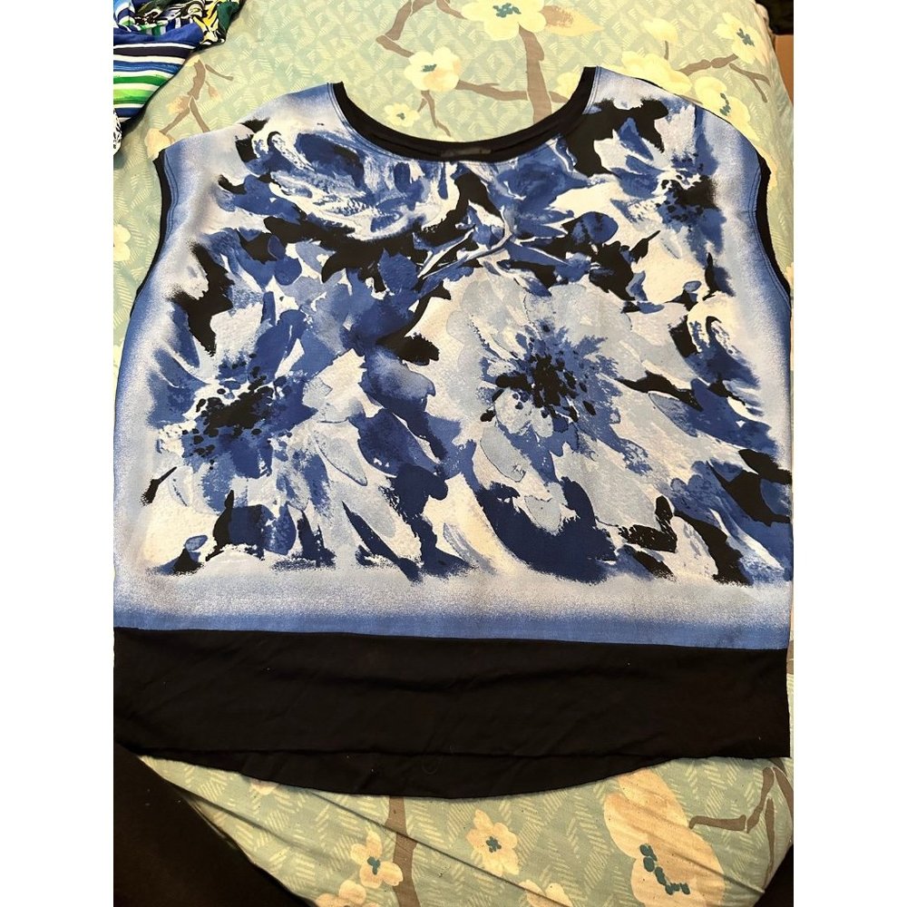 AB studio medium blue top